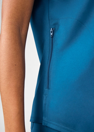 Caribbean Beyond Core 2-Pocket V-Neck Top Scrubs