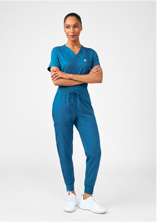 Caribbean Beyond Core 2-Pocket V-Neck Top Scrubs