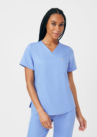 Ceil Beyond Core 2-Pocket V-Neck Top Scrubs