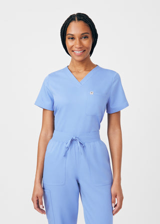 Ceil Beyond Core 2-Pocket V-Neck Top Scrubs