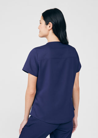 Navy Beyond Core 2-Pocket V-Neck Top Scrubs
