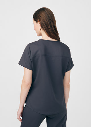 Pewter Beyond Core 2-Pocket V-Neck Top Scrubs