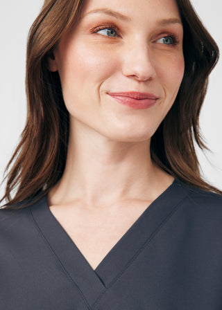 Pewter Beyond Core 2-Pocket V-Neck Top Scrubs