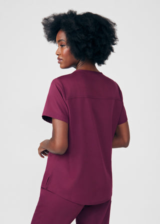 Wine Beyond Core 2-Pocket V-Neck Top Scrubs