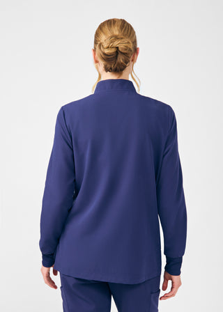 Navy Beyond Happy 3-Pocket Jacket Scrubs