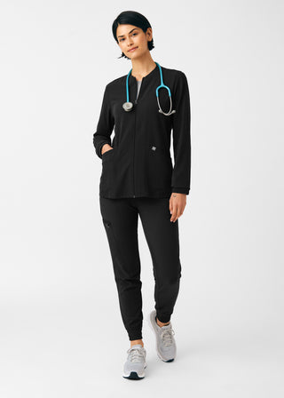 Black Beyond Indulgence 4-Pocket Jacket Scrubs