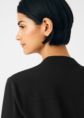 Black Beyond Indulgence 4-Pocket Jacket Scrubs