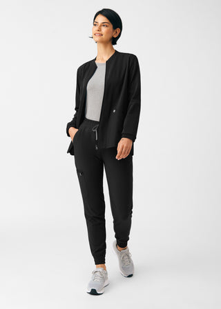Black Beyond Indulgence 4-Pocket Jacket Scrubs