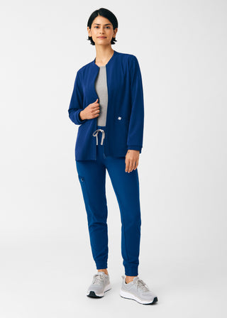 Navy Beyond Indulgence 4-Pocket Jacket Scrubs