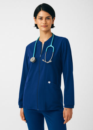 Navy Beyond Indulgence 4-Pocket Jacket Scrubs