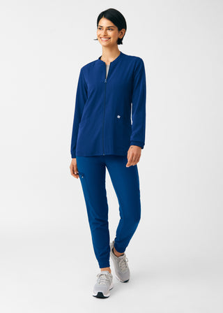 Navy Beyond Indulgence 4-Pocket Jacket Scrubs