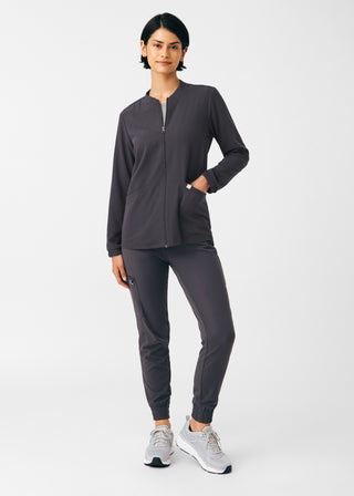 Pewter Beyond Indulgence 4-Pocket Jacket Scrubs