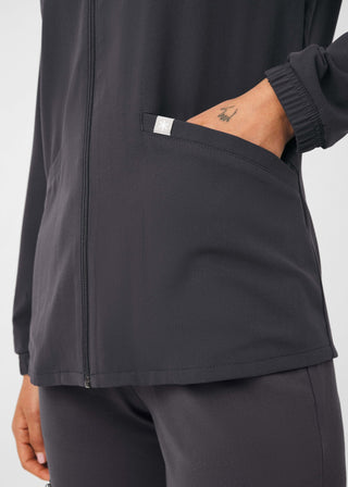 Pewter Beyond Indulgence 4-Pocket Jacket Scrubs