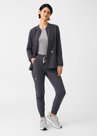 Pewter Beyond Indulgence 4-Pocket Jacket Scrubs