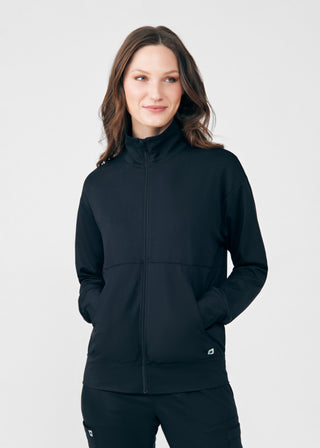 Black Beyond Cozy 2-Pocket Jacket Scrubs