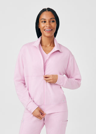 Heather Everbloom Beyond Cozy 2-Pocket Jacket Scrubs