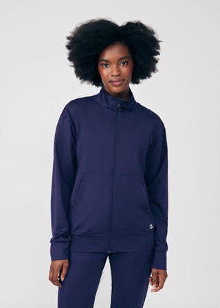 Navy Beyond Cozy 2-Pocket Jacket Scrubs
