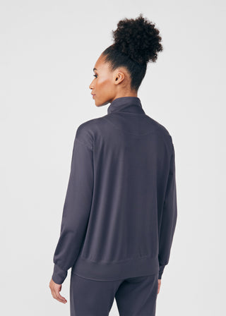 Pewter Beyond Cozy 2-Pocket Jacket Scrubs