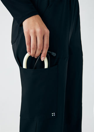 Black VIBE Cargo Pants Scrubs