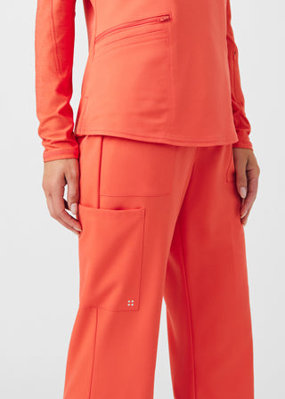 Coral Sunset VIBE Cargo Pants Scrubs
