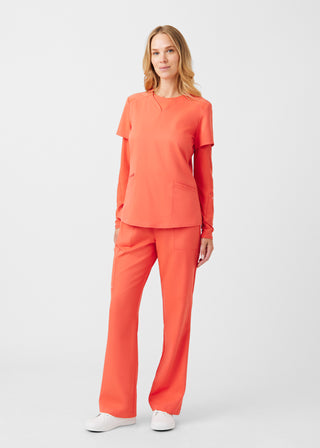 Coral Sunset VIBE Cargo Pants Scrubs