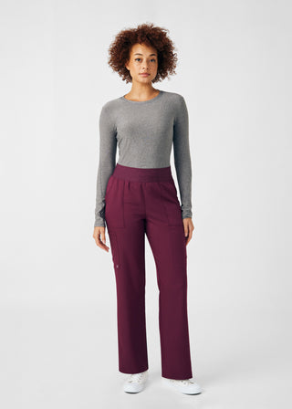 Wine VIBE Cargo Pants Scrubs