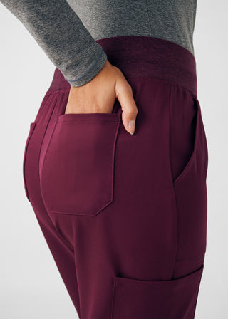 Wine VIBE Cargo Pants Scrubs