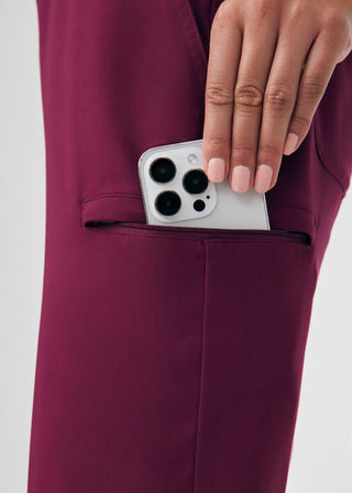 Wine CRFT Jogger Pants Scrubs
