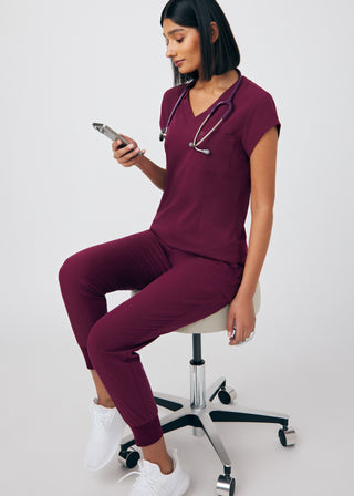 Wine CRFT Jogger Pants Scrubs