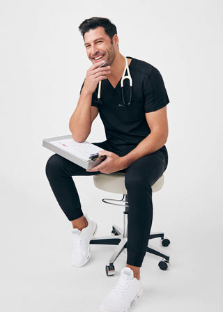 Black VIBE Jogger Pants Scrubs
