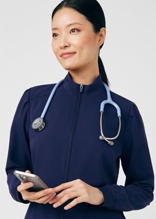 Navy CRFT 2-Pocket Jacket Scrubs