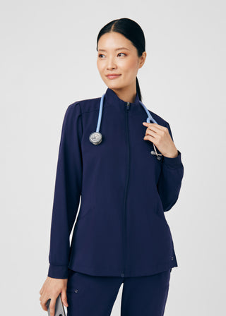 Navy CRFT 2-Pocket Jacket Scrubs