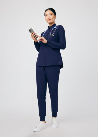 Navy CRFT 2-Pocket Jacket Scrubs