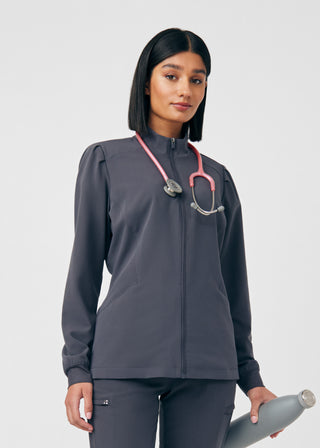 Pewter CRFT 2-Pocket Jacket Scrubs