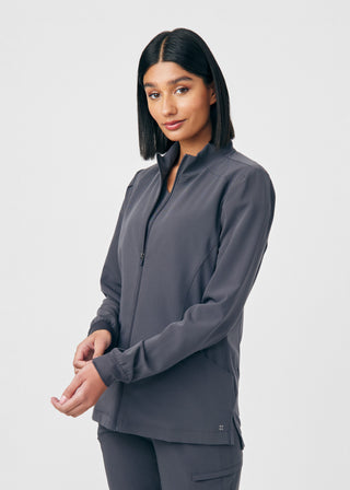 Pewter CRFT 2-Pocket Jacket Scrubs