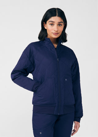 Navy VIBE 3-Pocket Jacket Scrubs