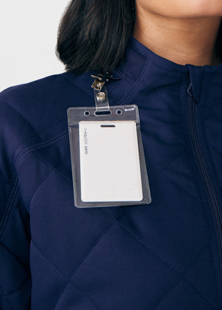 Navy VIBE 3-Pocket Jacket Scrubs