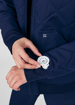 Navy VIBE 3-Pocket Jacket Scrubs