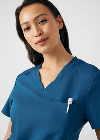 Caribbean VIBE 2-Pocket V-Neck Top Scrubs