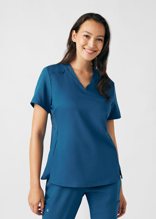 Caribbean VIBE 2-Pocket V-Neck Top Scrubs