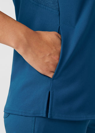 Caribbean VIBE 2-Pocket V-Neck Top Scrubs