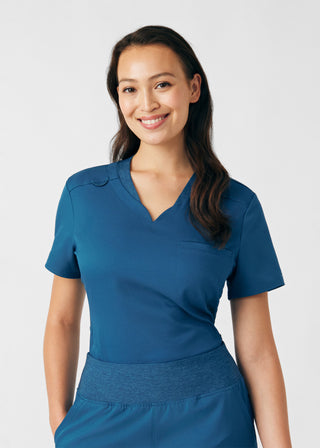 Caribbean VIBE 2-Pocket V-Neck Top Scrubs