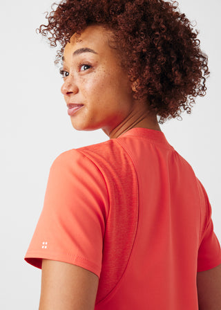 Coral Sunset VIBE 2-Pocket V-Neck Top Scrubs