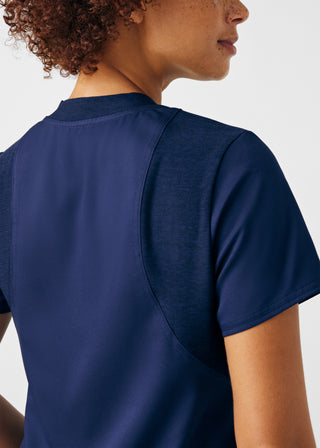 Navy VIBE 2-Pocket V-Neck Top Scrubs