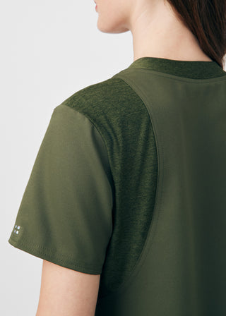 Olive VIBE 2-Pocket V-Neck Top Scrubs