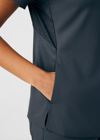 Pewter VIBE 2-Pocket V-Neck Top Scrubs