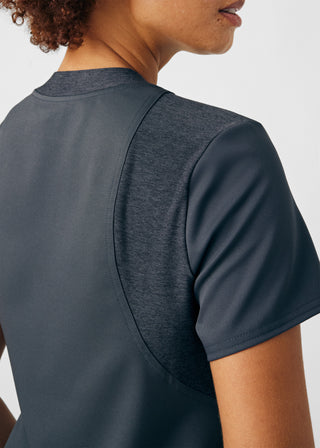 Pewter VIBE 2-Pocket V-Neck Top Scrubs