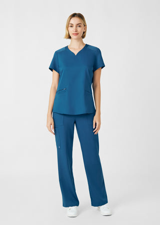 Caribbean VIBE 3-Pocket V-Neck Top Scrubs