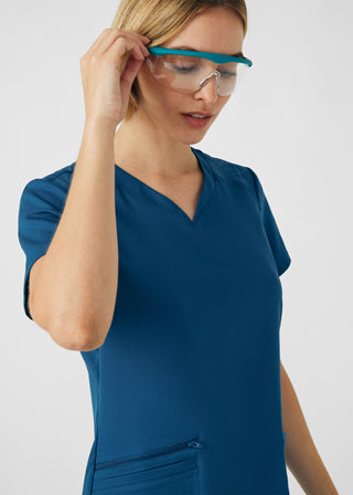 Caribbean VIBE 3-Pocket V-Neck Top Scrubs