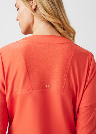 Coral Sunset VIBE 3-Pocket V-Neck Top Scrubs